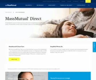 Massmutualdirect.com(Direct Life Insurance) Screenshot