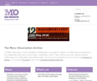 Massobs.org.uk(Massobs) Screenshot