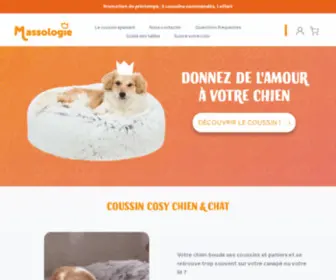 Massologie.fr(Le Lit apaisant pour animaux de compagnie) Screenshot