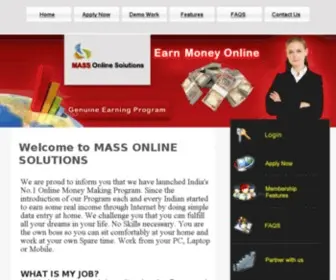 Massonlinesolutions.com(Mass online solutions) Screenshot