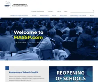 Massp.com(Michigan Association of Secondary School Principals) Screenshot