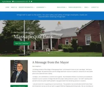 Masspk.com(Village of Massapequa Park) Screenshot