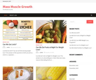 Masspmmusclegrowth.com(Mass Muscle Growth) Screenshot