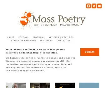 Masspoetry.org(Mass Poetry) Screenshot