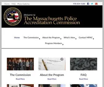 Masspoliceaccred.net(The Massachusetts Police Accreditation Commission (MPAC)) Screenshot