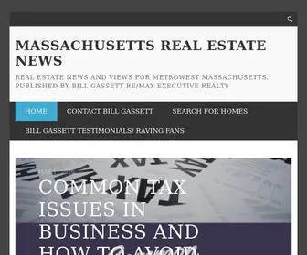 Massrealestatenews.com(Massachusetts Real Estate News) Screenshot
