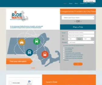 Massridematch.org(Mass Ride Match) Screenshot