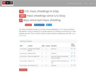 Massshootingtracker.org(Mass Shooting Tracker) Screenshot