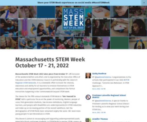 Massstemweek.org(Mass STEM Week) Screenshot