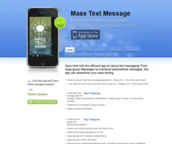 Masstextmessage.com(Group text messaging) Screenshot