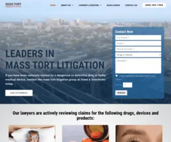 Masstortreport.com(Grant & Eisenhofer P.A) Screenshot