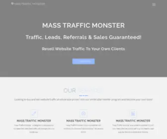 Masstrafficmonster.com(Buy Traffic With Bitcoin) Screenshot