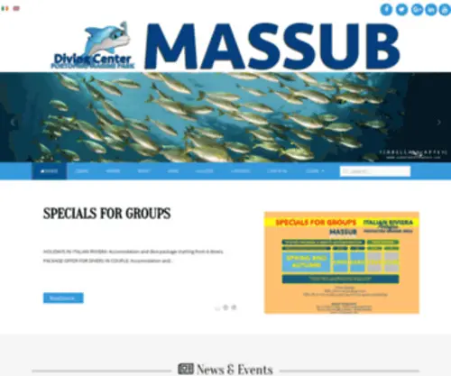 Massub.com(MASSUB IL DIVING CENTER A LAVAGNA) Screenshot