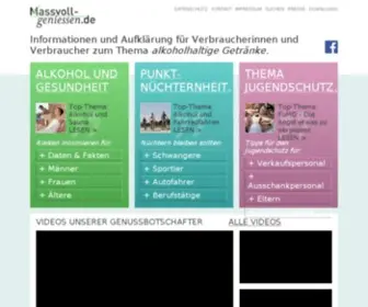 Massvoll-Geniessen.de(Maßvoll) Screenshot