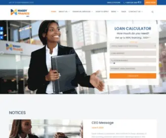 Massyfinancegfc.com(Massy Finance Loans in Trinidad and Tobago) Screenshot