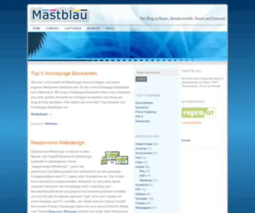 Mastblau.com(Der Blog zu Repro) Screenshot