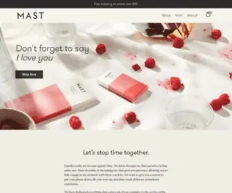 Mastchocolate.com(Mast) Screenshot