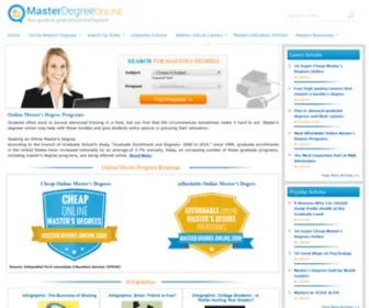 Master-Degree-Online.com(Online Masters Degree Programs) Screenshot