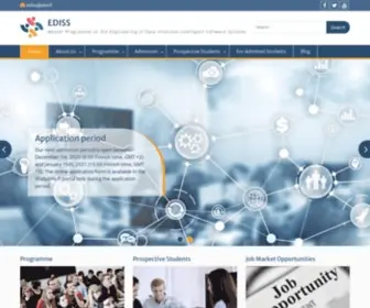 Master-Ediss.eu(Erasmus Mundus Joint Master Degree Programme on the Engineering of Data) Screenshot