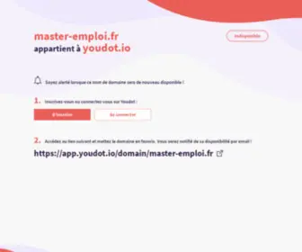 Master-Emploi.fr(This domain was registered by) Screenshot