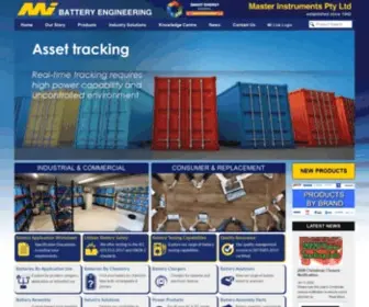 Master-Instruments.com.au(Australia's Leading Battery Manufacturer & Wholesaler) Screenshot