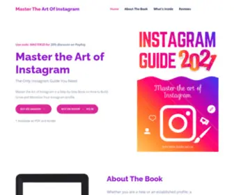 Master-The-ART-Book.com(Master the Art of Instagram) Screenshot