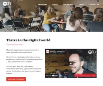 Master21.academy(Coding bootcamps and part) Screenshot