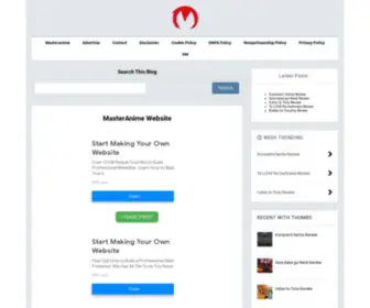 Masteranime.website(Masteranime 2021) Screenshot