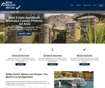 Masterappraisalservices.com(Home Appraisals in Phoenix) Screenshot