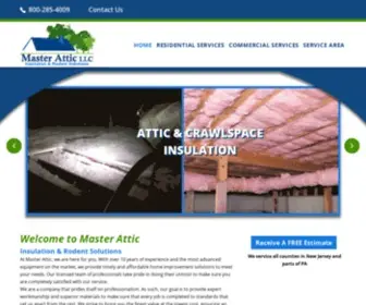 Masterattic.com(Insulation Contractor Rodent Proofing NJ PA) Screenshot