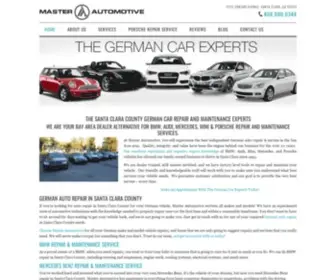 Masterautomotive.net(Best German Car Repair near San Jose) Screenshot