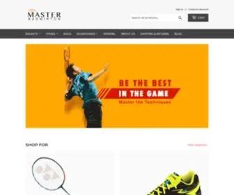 Masterbadmintonshop.com(Master Badminton Shop) Screenshot