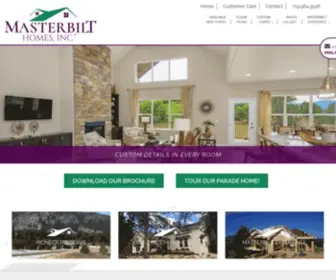Masterbilt.com(MasterBilt Homes) Screenshot