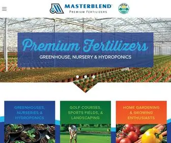 Masterblend.com(Premium Fertilizer for Commercial Growing & Turf Care) Screenshot