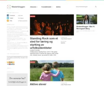Masterbloggen.no(På Masterblog) Screenshot