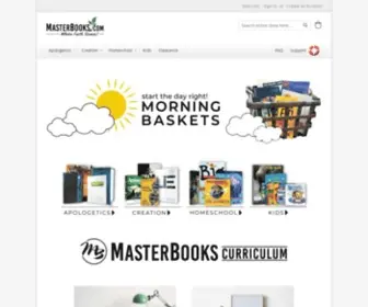 Masterbooks.com(Master Books) Screenshot