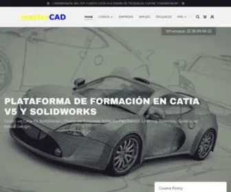 Mastercad.com.mx(Cursos de CatiaV5 Online por masterCAD y tutoriales catia v5 desde cero) Screenshot