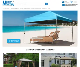 Mastercanopy.com(Pop Up Tents) Screenshot