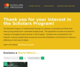 Mastercardfdnscholars.org(The Mastercard Foundation Scholars Program) Screenshot