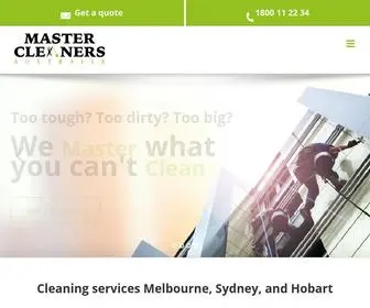 Mastercleaners.com.au(Cleaning Services Melbourne) Screenshot