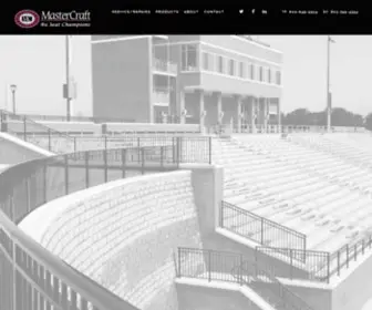 Mastercraftbleachers.com(Retractable Gym Bleachers) Screenshot