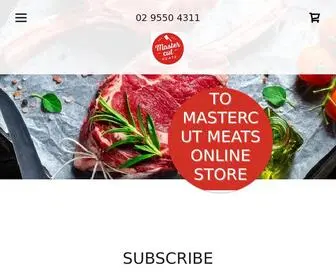 Mastercutonline.com.au(MasterCut Meats) Screenshot