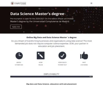 Masterdatascienceucm.com(Master Data Science) Screenshot