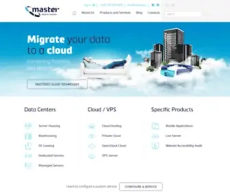 Masterdc.de(We have been taking care of company IT for more than 20 years. We run two data centres) Screenshot