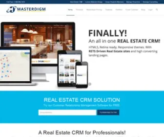 Masterdigm.com(Best Real Estate CRM Solution with SEO Websites) Screenshot
