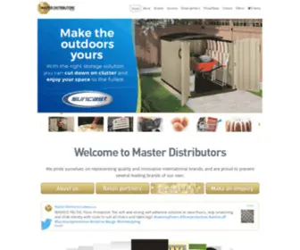 Masterdistributors.com.au(Quality and innovative international brands) Screenshot