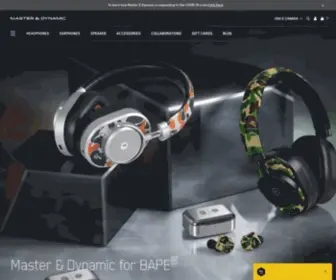 Masterdynamic.com(Master & Dynamic) Screenshot