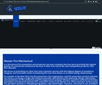 Masterfiremechanical.com(Turnkey restaurant fire protection systems NYC Manhattan Brooklyn Bronx) Screenshot