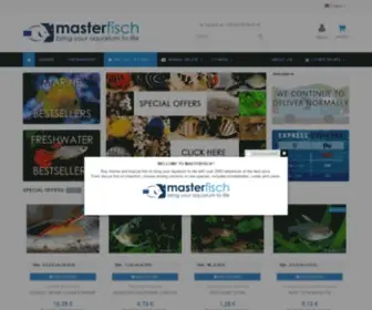 Masterfisch.eu(Online shop for your aquarium) Screenshot