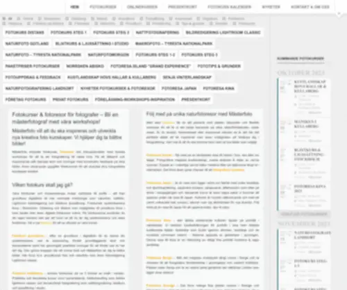 Masterfoto.se(Gå fotokurs Stockholm) Screenshot